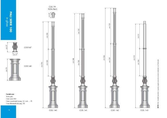 Pali serie 100 in ghisa